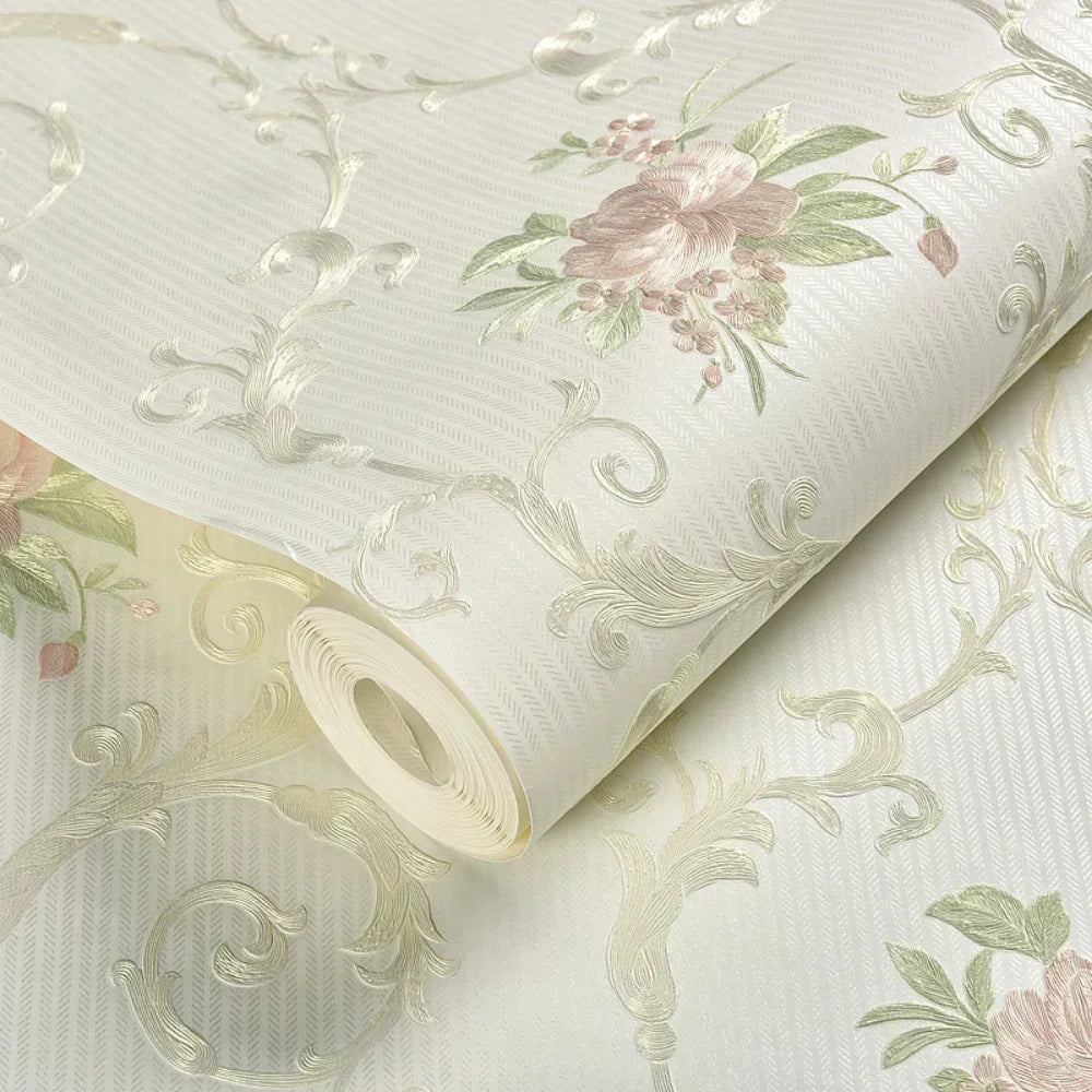 Floral Wallpaper Self-adhesive Warm Girl Bedroom 3d Thickening Wall Decoration Stickers Living Room Restaurant Sofa Background