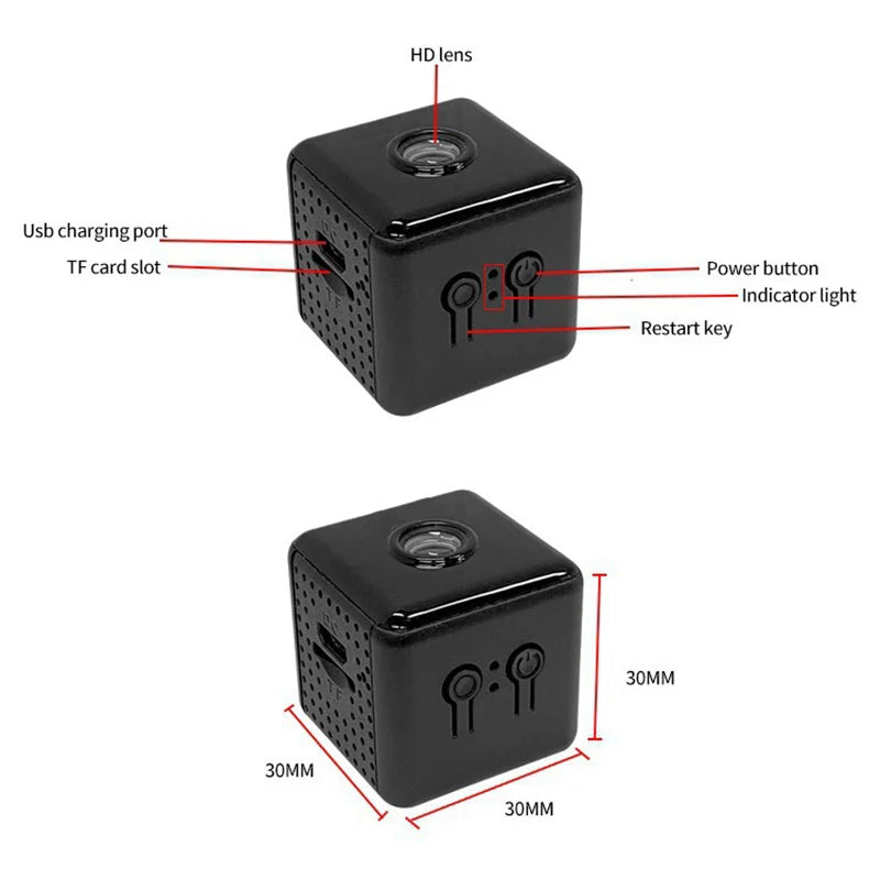 Xiaomi Mini Camera 1080p HD Wireless Wifi Remote Monitor Camera Home Ip Camera Motion Detection Recorder Super-long Battery Life