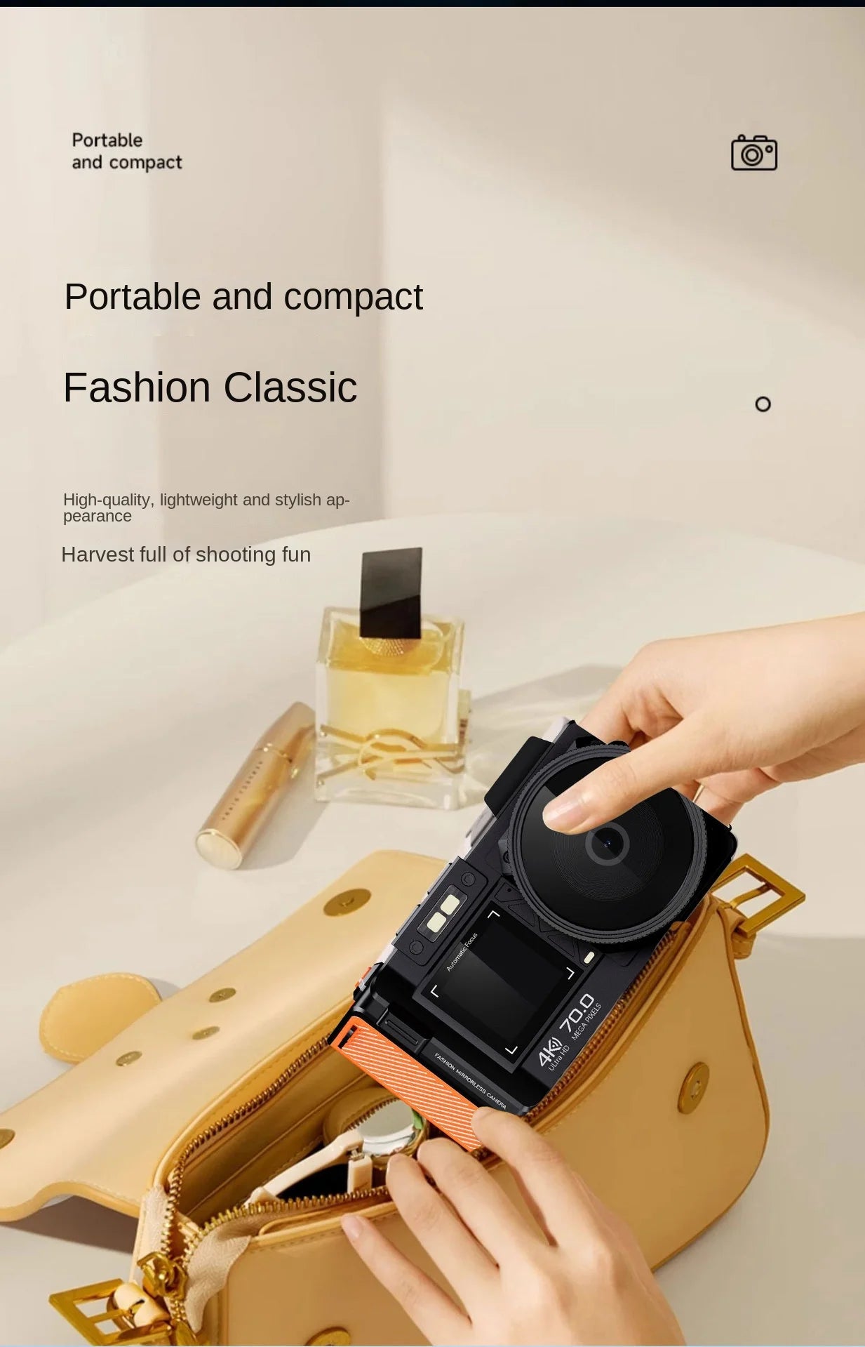 D100 4K HD 70 Million DSLR Digital Camera Recording Function, Supports WIFI, Night Camera Function, Autofocus Digital Camera
