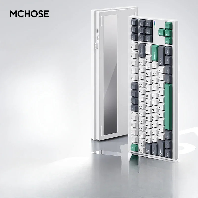 MCHOSE GX87V2 Mechanical Keyboard Wireless Tri-mode Hot-Swap GASKET RGB Quick Release Custom CNC Aluminum Office Gaming Keyboard