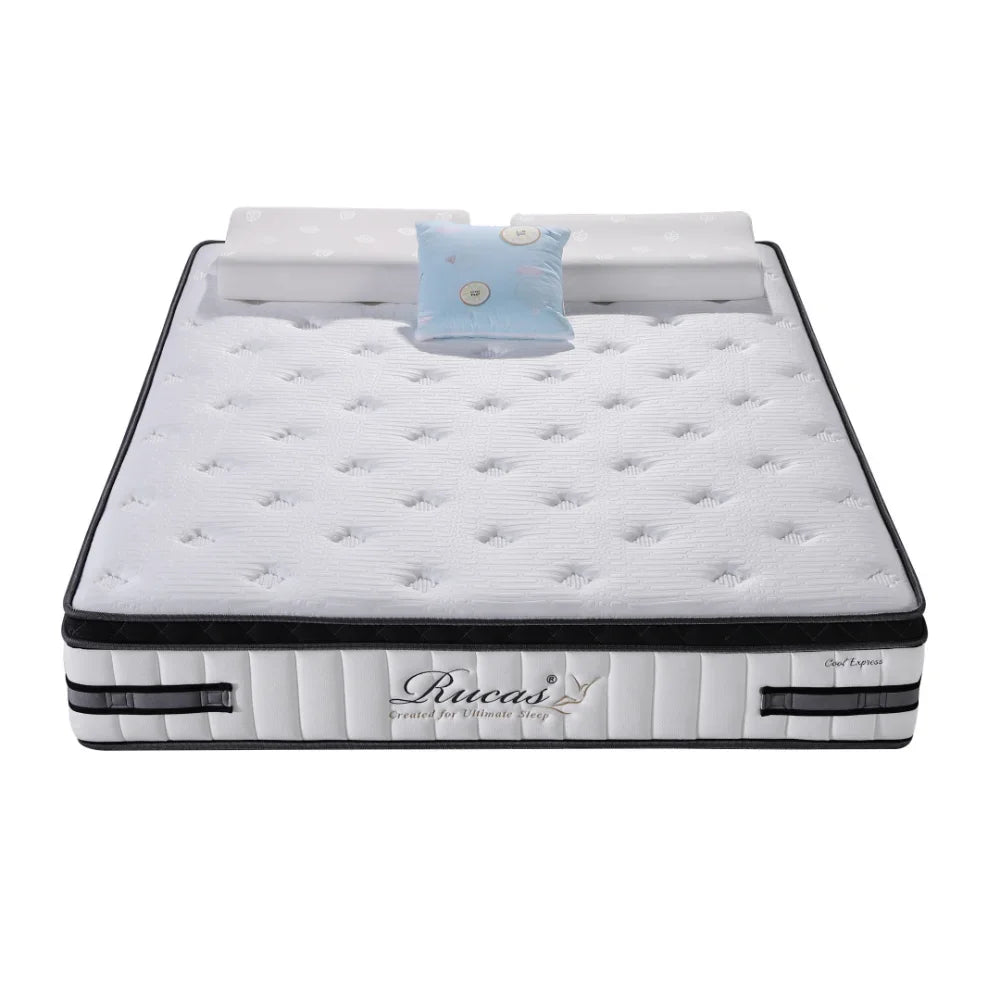 12 Inch Queen Size Memory Foam Mattress 26CM High Density Foam Compress Pocket Spring Mattresses for King Size Bed