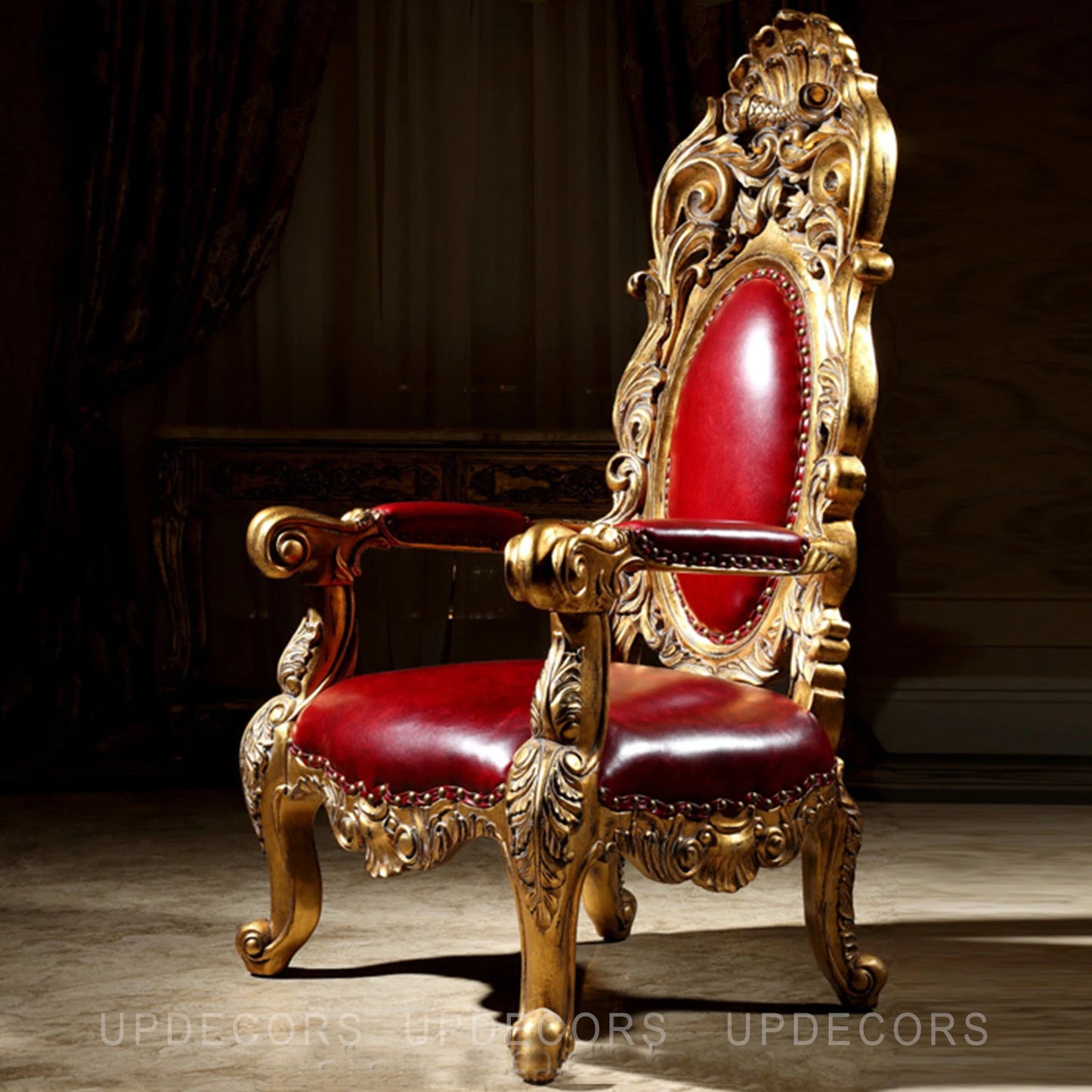French royal family 7 seater living room furniture set royal antique gold solid wood hand carved sofa set