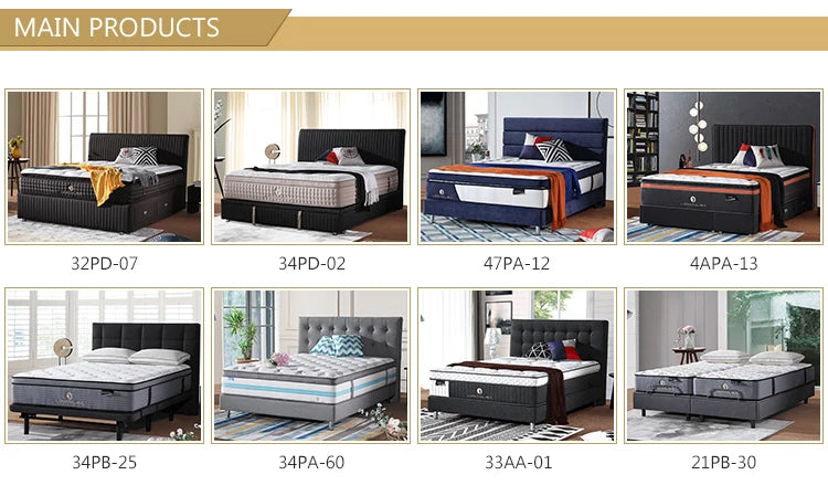 Factory wholesale price Hypo-allergenic mattress manufacturer luxury king queen size hotel bed pocket spring mattress in a box