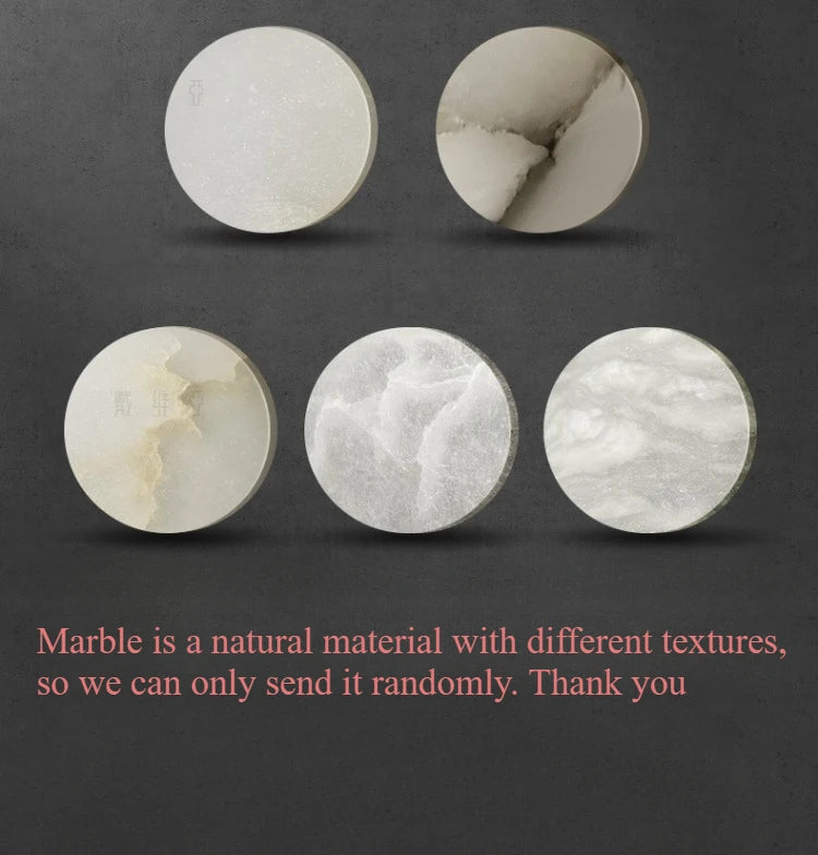 Spanish Marble Wall Lamp Modern Luxury LED Wall Light Creative Living Room Bedroom Corridor Bathroom Villa Wall Decor G9 Bulb