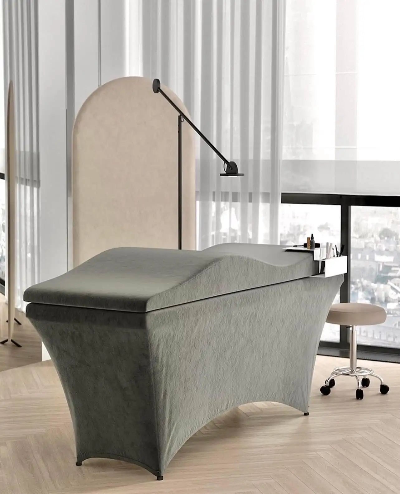 Foam Spa Massage Table Beauty Bed Curved Topper Salon Anatomica Lash Mattress Wave Memory Foam Lash Bed Topper
