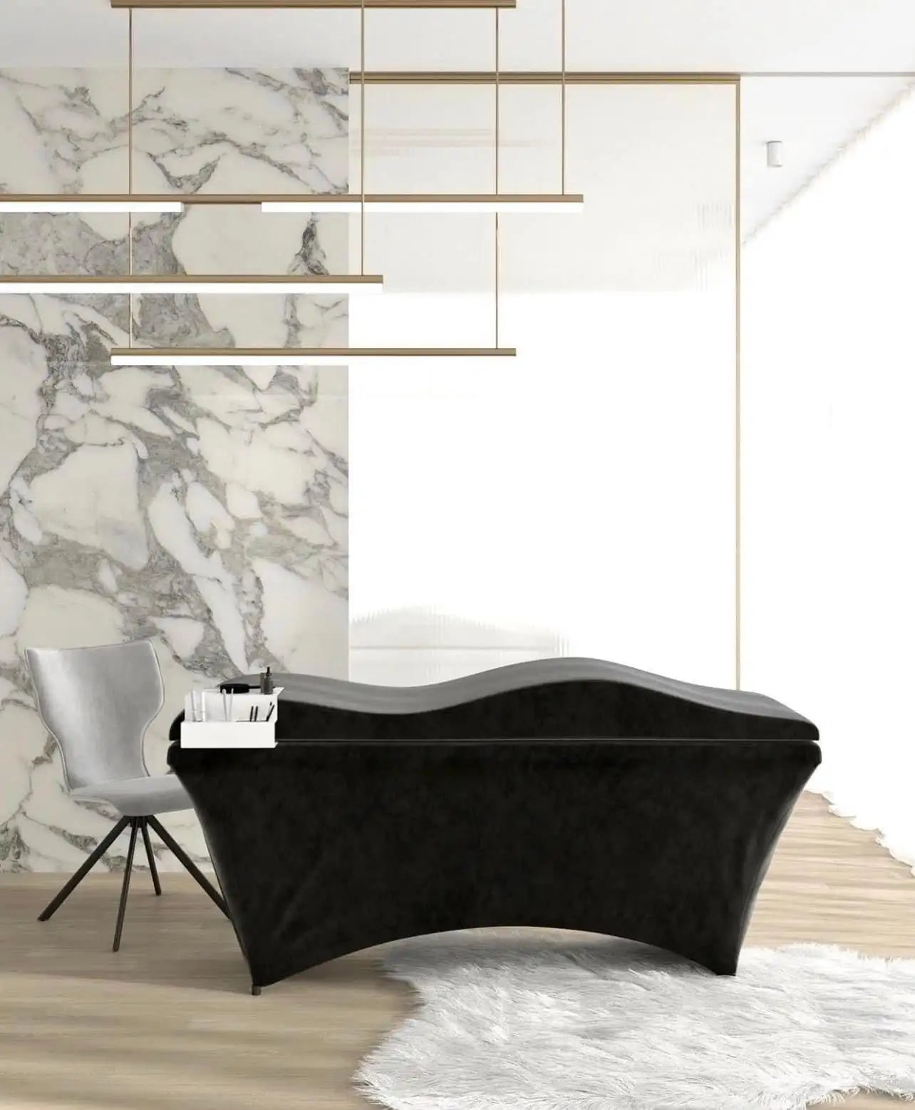 Foam Spa Massage Table Beauty Bed Curved Topper Salon Anatomica Lash Mattress Wave Memory Foam Lash Bed Topper