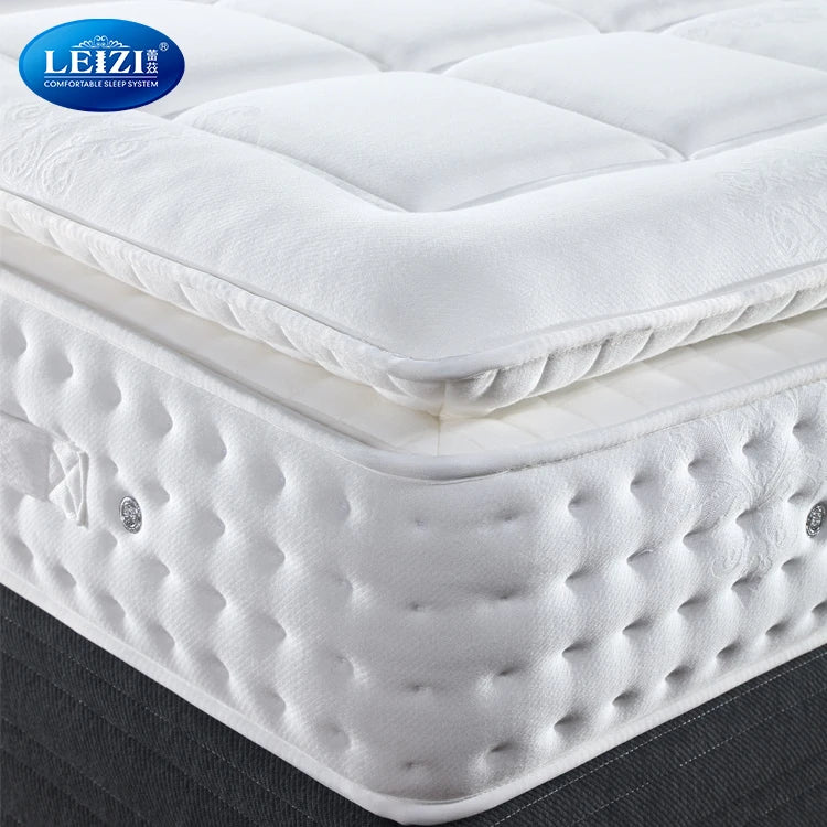 Luxury Hybrid Soft High Density Foam Pocket Spring Queen Size Bed Mattress in a Box