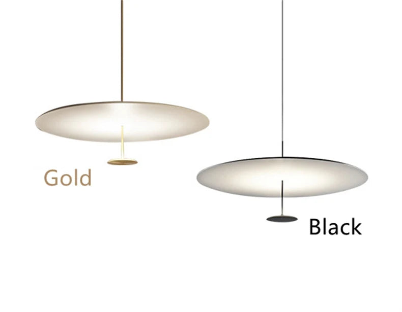 Minimalist Pendant Lights Gold Black Suspension Luminaire Hanging Lamp for Living Room Ring Lights