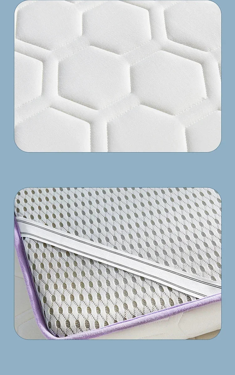 Foldable Natural Latex Mattress for Double Single Bed King Size Mat In Dormitory Hotels Bedroom Furniture Household Thickened