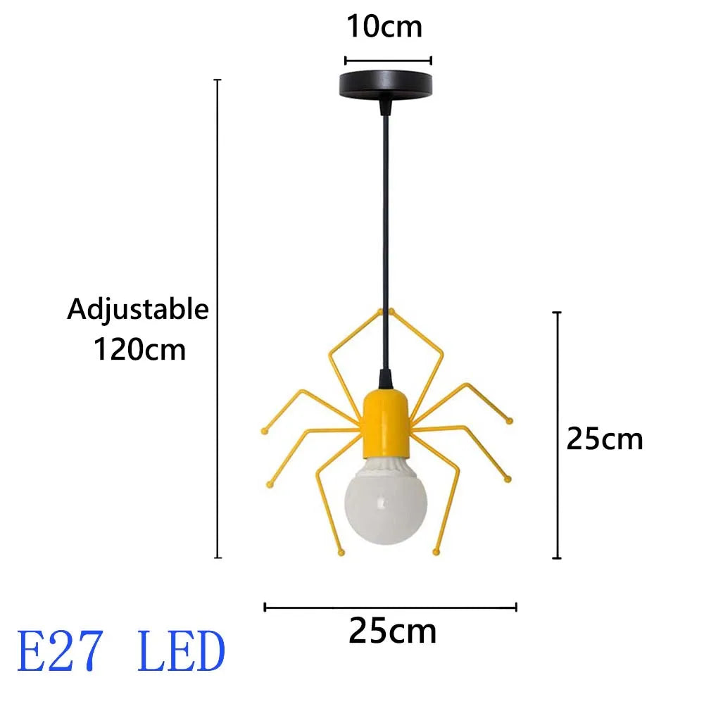 Pendant Lights Nordic Little Iron Man Hanging Lamp Retro Loft Lighting for Children's Room Kitchen Restaurant Coffee Bar Home