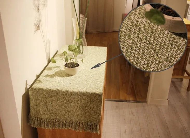 Cotton Soft Tassel Home Carpets for Living Room Bedroom Decorate Carpet Floor Door Mat Nordic LinenArea Rug Mats