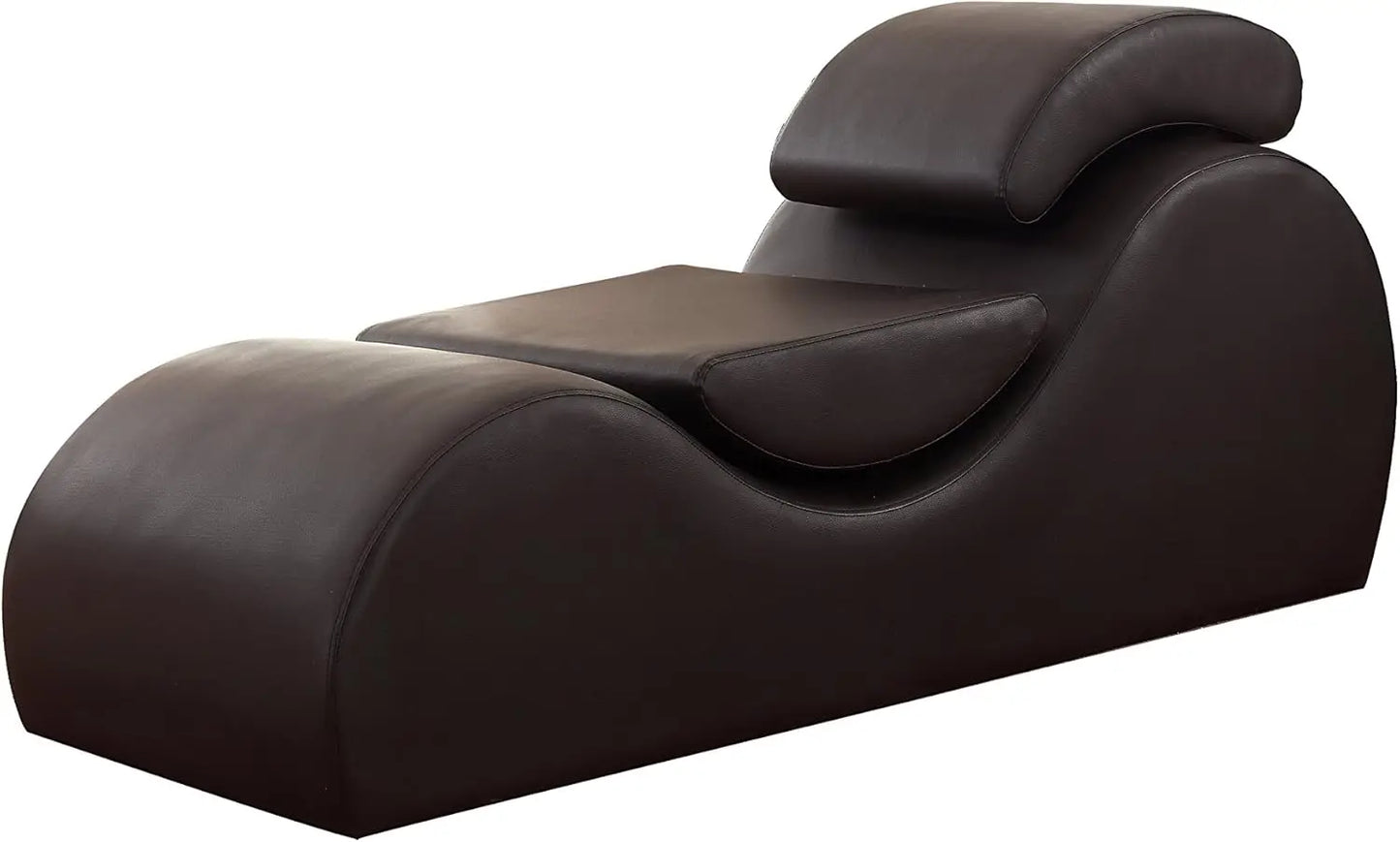 Modern Faux Leather stretch Relaxation Living Room Chair Lounge, Chocolate Brown