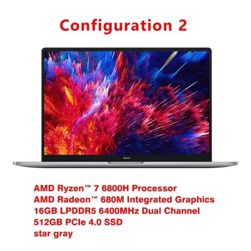 Xiaomi Laptop Redmi Book Pro 15 Ryzen R7-7840HS/R7 6800H 16G RAM 512G/1T 15.6Inch 3.2K 120Hz New Mi Notebook