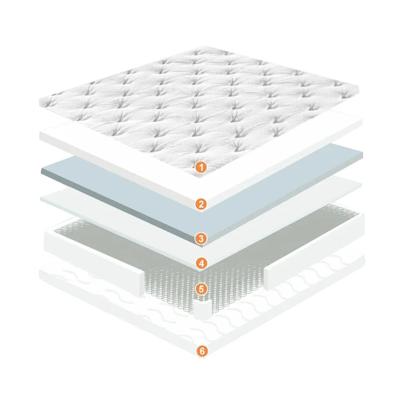 2024 Popular Spring Contour Wave Orthopedic Mattresses Memory Foam Latex Mattress With Removable Cover