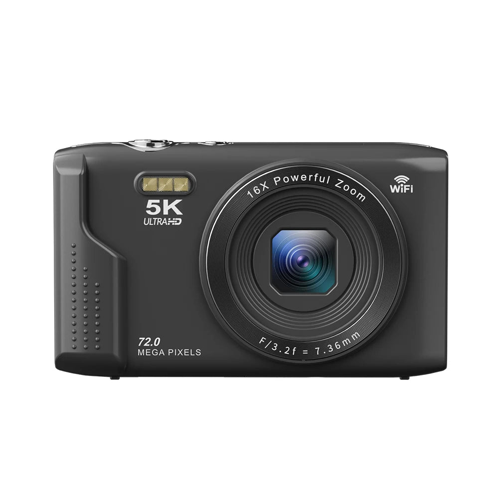 Digital Camera 72MP Vlogging Camera 16X Zoom Video Camera 2.8inch LCD Screen for Teens Adult Beginner