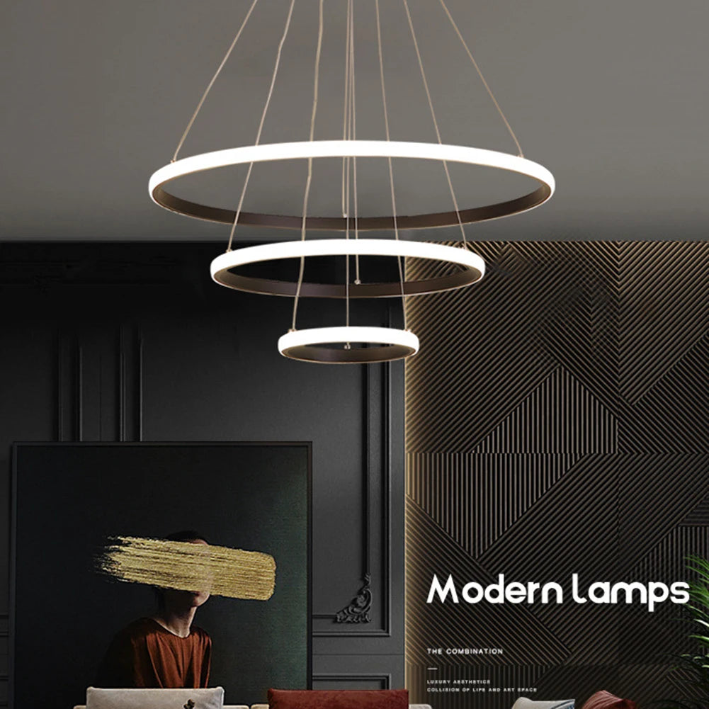 Modern Ceiling Chandelier Lighting Adjustable LED Pendant Chandelier High Brightness Ceiling Lamp for Living Room Bedroom