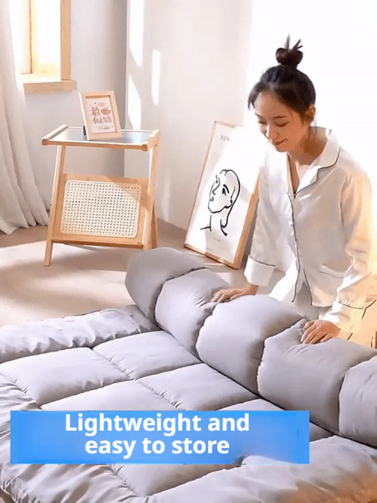 Summer thickening tatami mattress Feather down soft mattress foldable futon folding soft mattresses