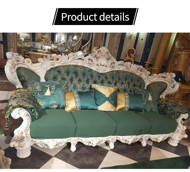 Elegant Style Arabic Couch Furniture Lounge Chair Living Room Sofa Set