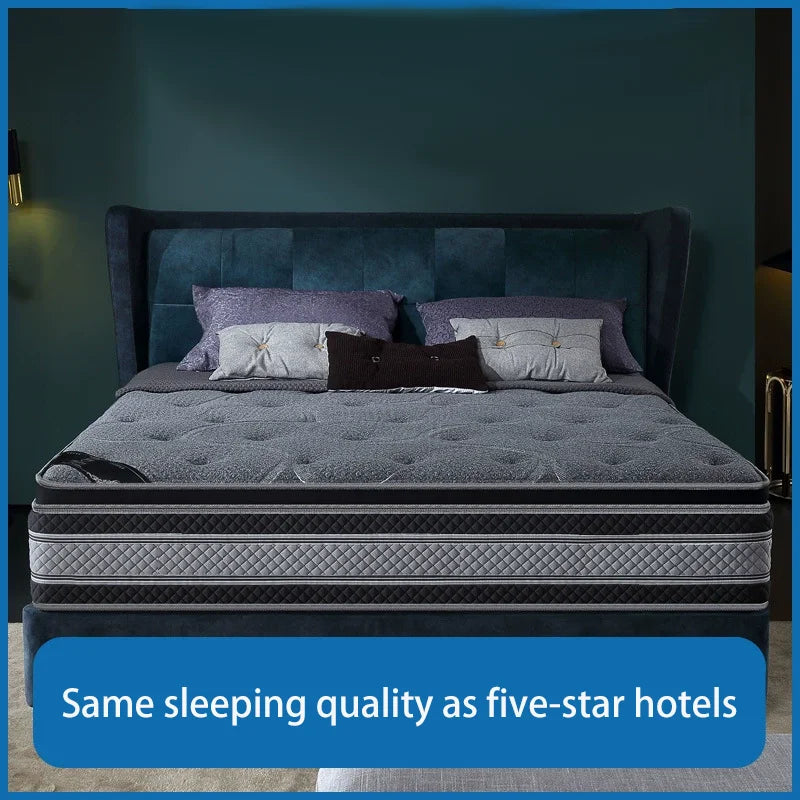Luxury Hybrid Queen Bed Mattress Breathable Rolled Mattress in a Box Home Furniture for Villa & Hotel