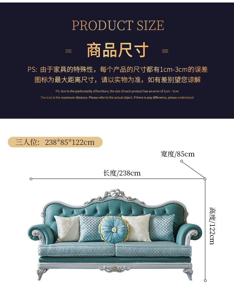 Europe Double Sofa Adults Classic Apartment Children Designer Sofa Romantic Gaming Muebles Para Habitacion Home Accessories