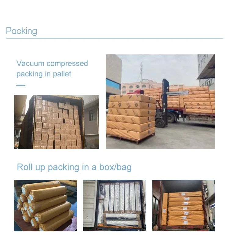 12 Inch Queen Size Memory Foam Mattress 26CM High Density Foam Compress Pocket Spring Mattresses for King Size Bed