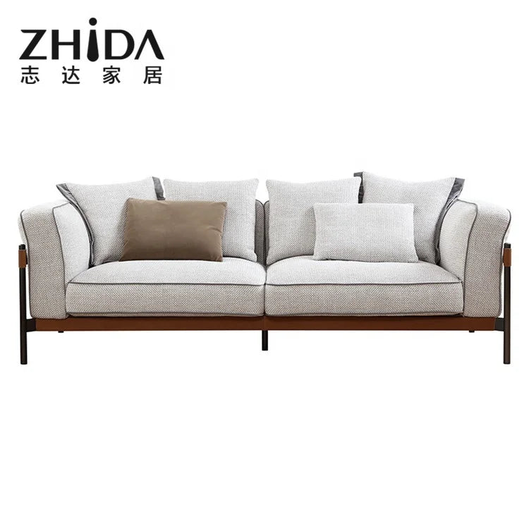 Custom Good Quality White Fabric Sectionals Sofas Living Room Furniture For Sale