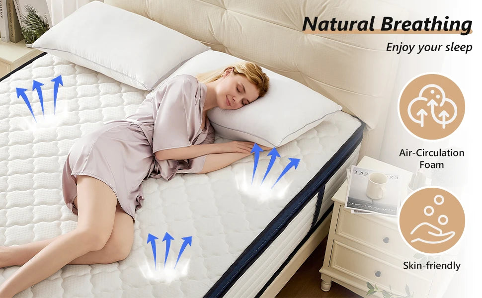 Standard Mattress Hotel Mattress Pocket Spring Mattress Soft and Comfortable Memory Foam Matelas