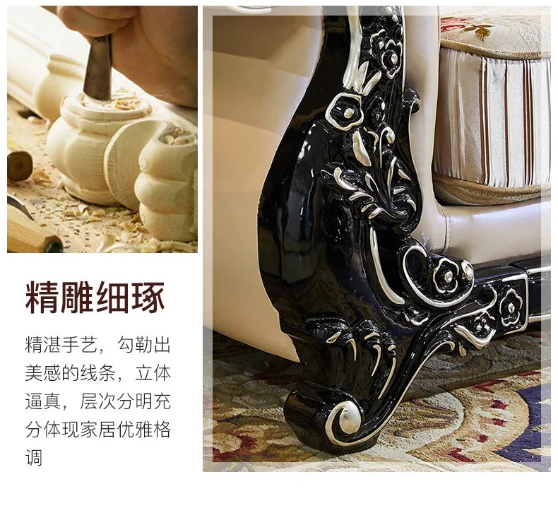 Comfortable Elegant Sofa Unique Modern New Arrival European Puff Sofa Armchair Designer Muebles Para Dormitorio Home Furniture
