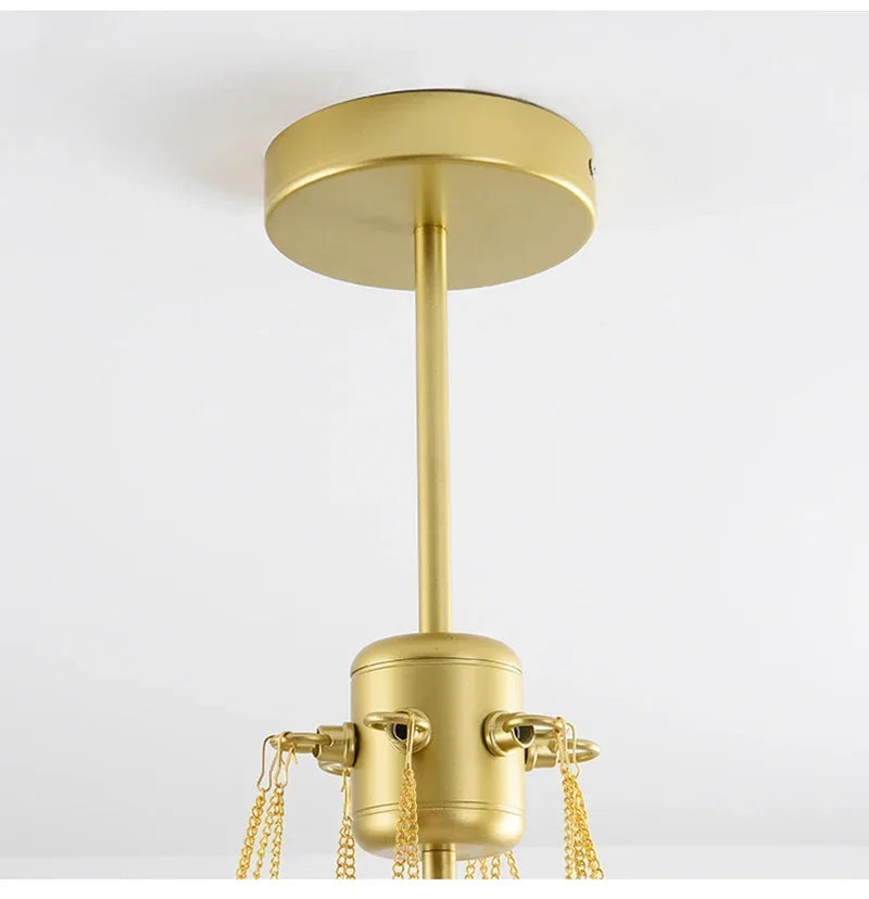 Nordic Bubble Glass Chandelier for Living Dining Table Room Decoration Frosted Glass Gold Black LED Ceiling Pendant Light