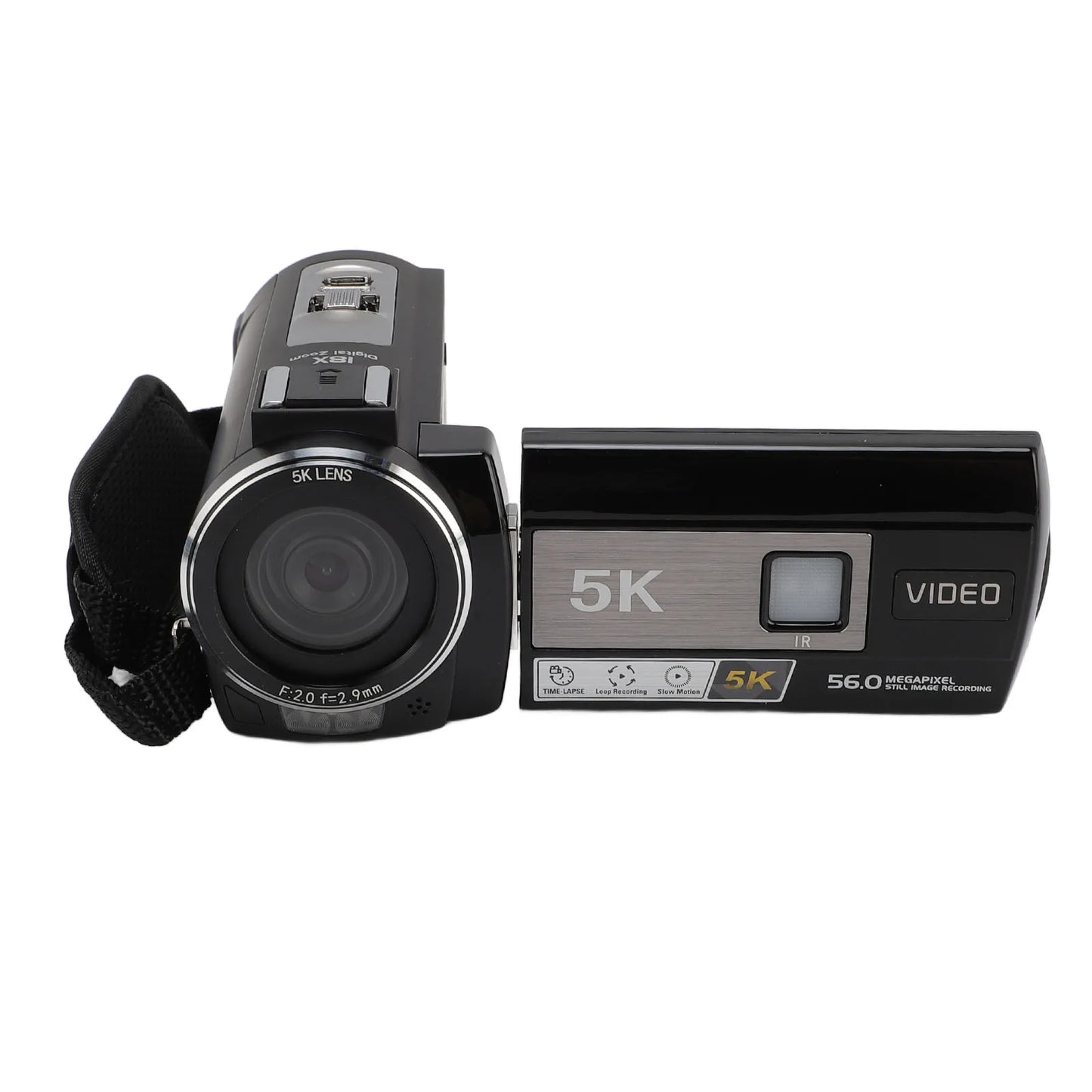 Digital Video Camera 56MP DV Digital Camera 5K WIFI 3in 18X Zoom Anti Shake Loop Recording Handheld Video Camcorder