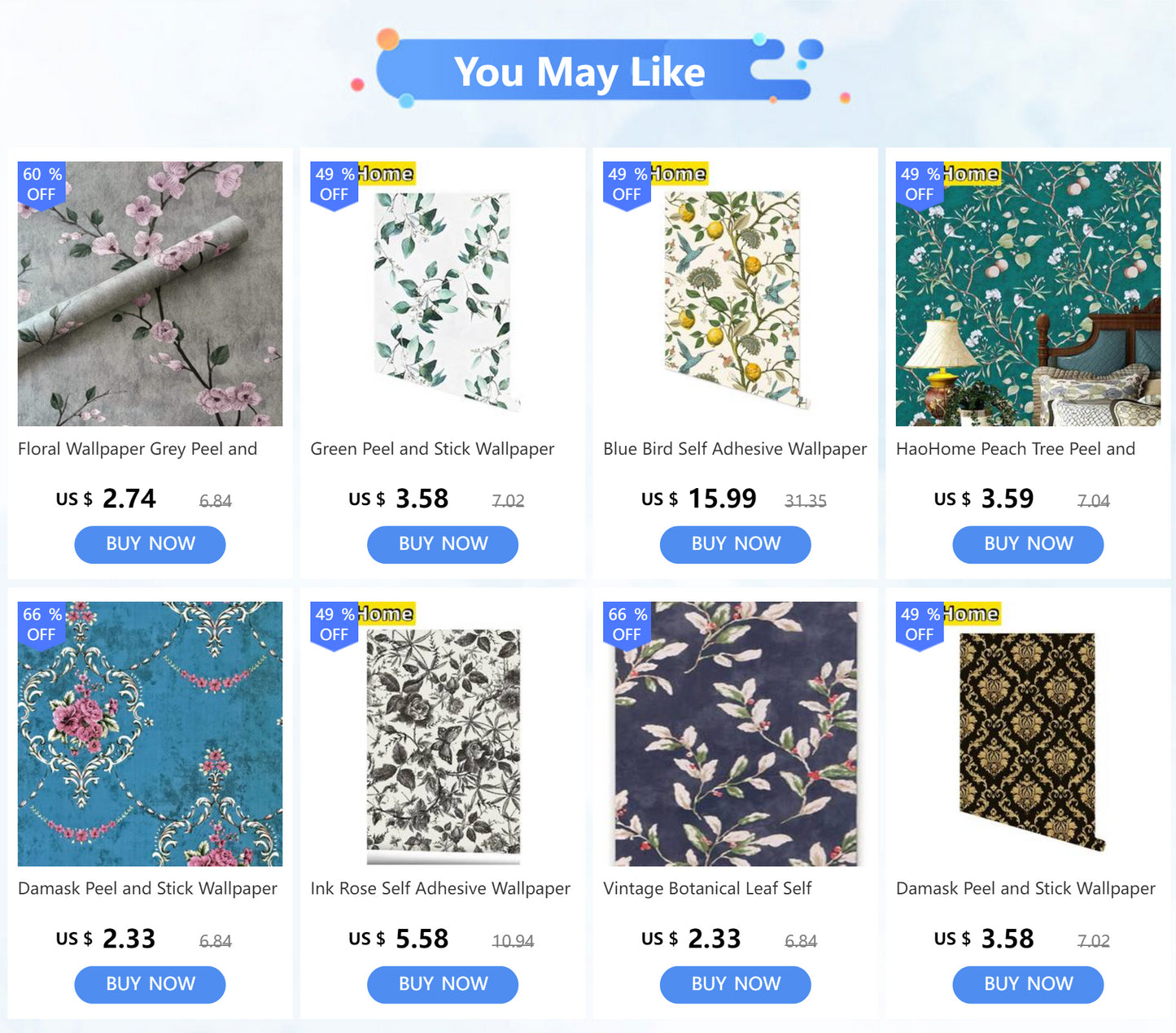 Floral Wallpaper Grey Peel and Stick Wallpaper Flower Self Adhesive Wall Paper Roll Removable Contact Paper Decorative