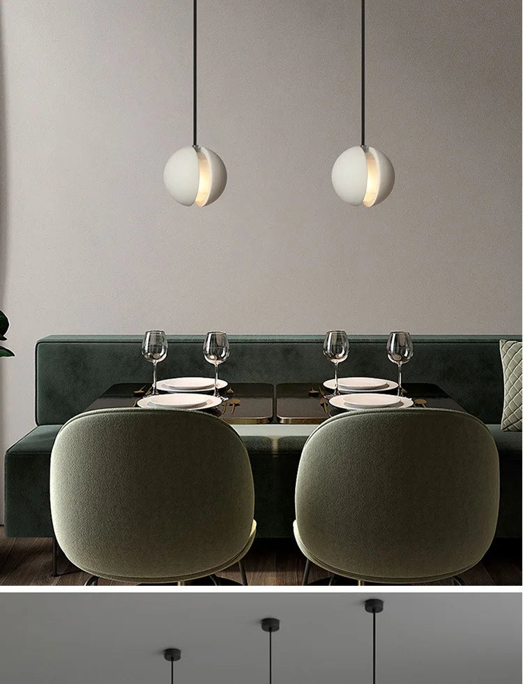 Chandelier Modern Chandelier Modern LED Concrete Ball Pendant Light Minimalist Mini Globe Cement Chandelier Home Decor