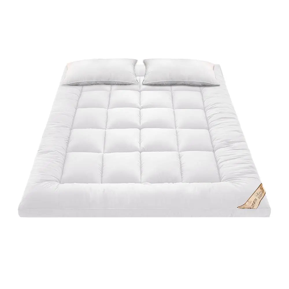 Soft Filling Mattress Pad Soft Down Velvet Tatami Mats Mattress Fluffy and Breathable Relieve Body Stress Soft Cushion Anti-Slip