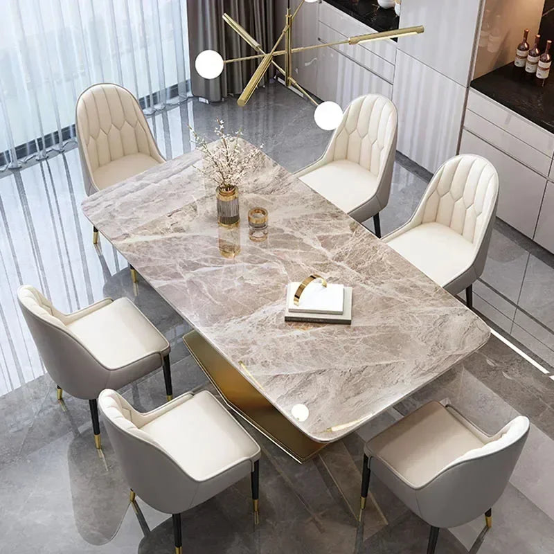 Luxury Dining Table Manger Chair Set Living Room Console Table Dressing Gold Space Savers Multifunction Yemek Masaları Furniture
