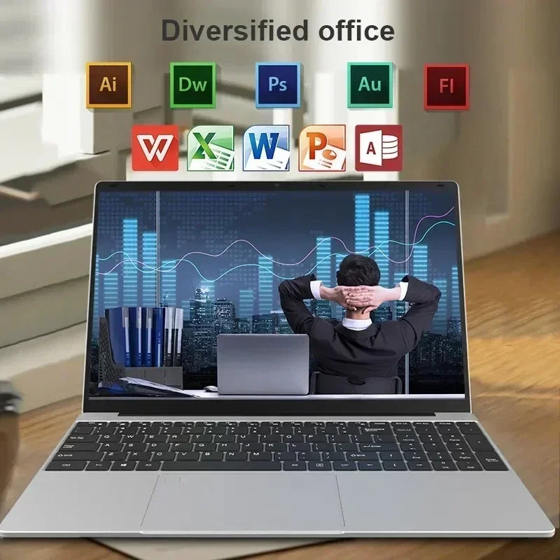 2025 Laptop 15.6 Inch 32GB Ram DDR4 2048GB SSD Windows 11 Notebook Pc Gamer Intel N5095 Office Computer WIFI Backlit Fingerprint