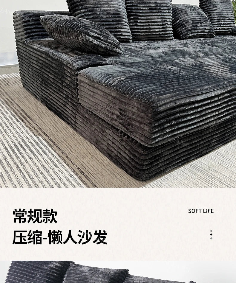 Bed Luxury European Sofa Armrest Adults Villa Floor Vacuum Compressed Couch Living Room Recliner Divano Sottovuoto Furniture