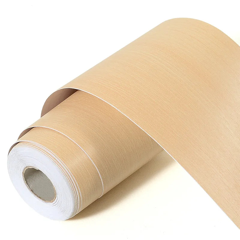 5M Skirting Line Wall Sticker Imitation Wood Pattern Self-adhesive PVC Sticker Living Room Corner Decals