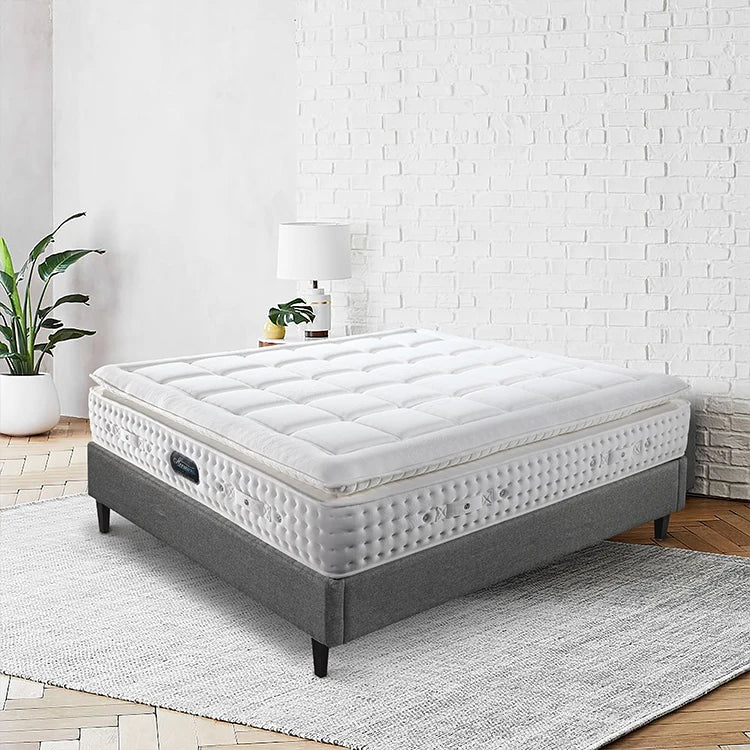 Luxury Hybrid Soft High Density Foam Pocket Spring Queen Size Bed Mattress in a Box