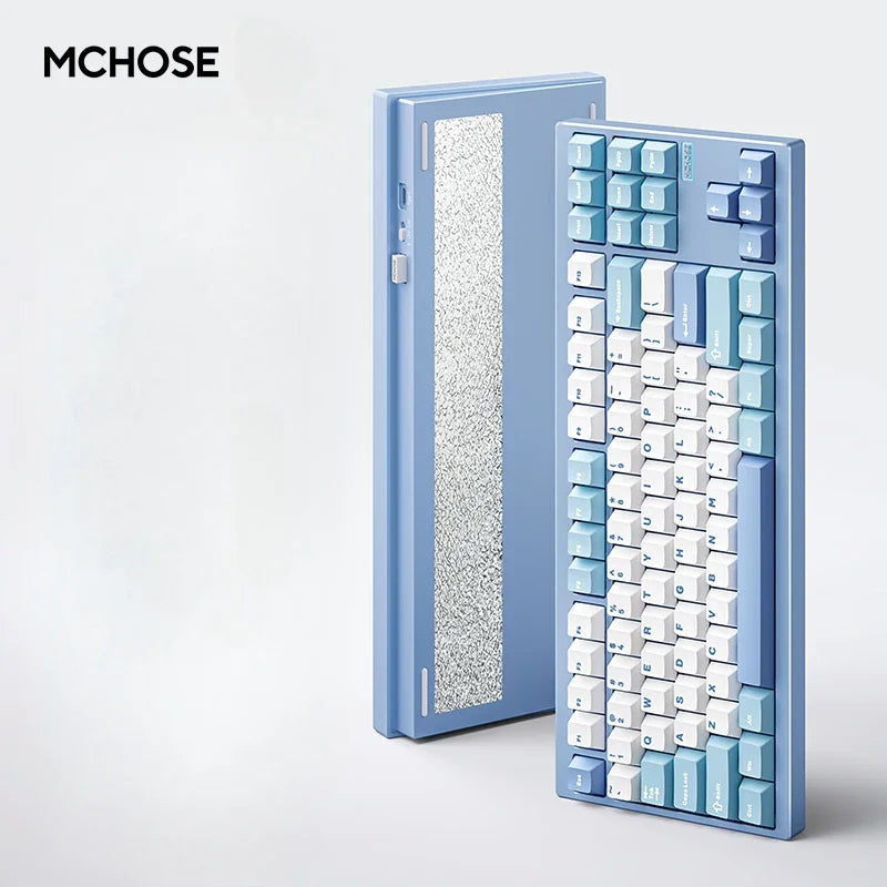 MCHOSE GX87V2 Mechanical Keyboard Wireless Tri-mode Hot-Swap GASKET RGB Quick Release Custom CNC Aluminum Office Gaming Keyboard