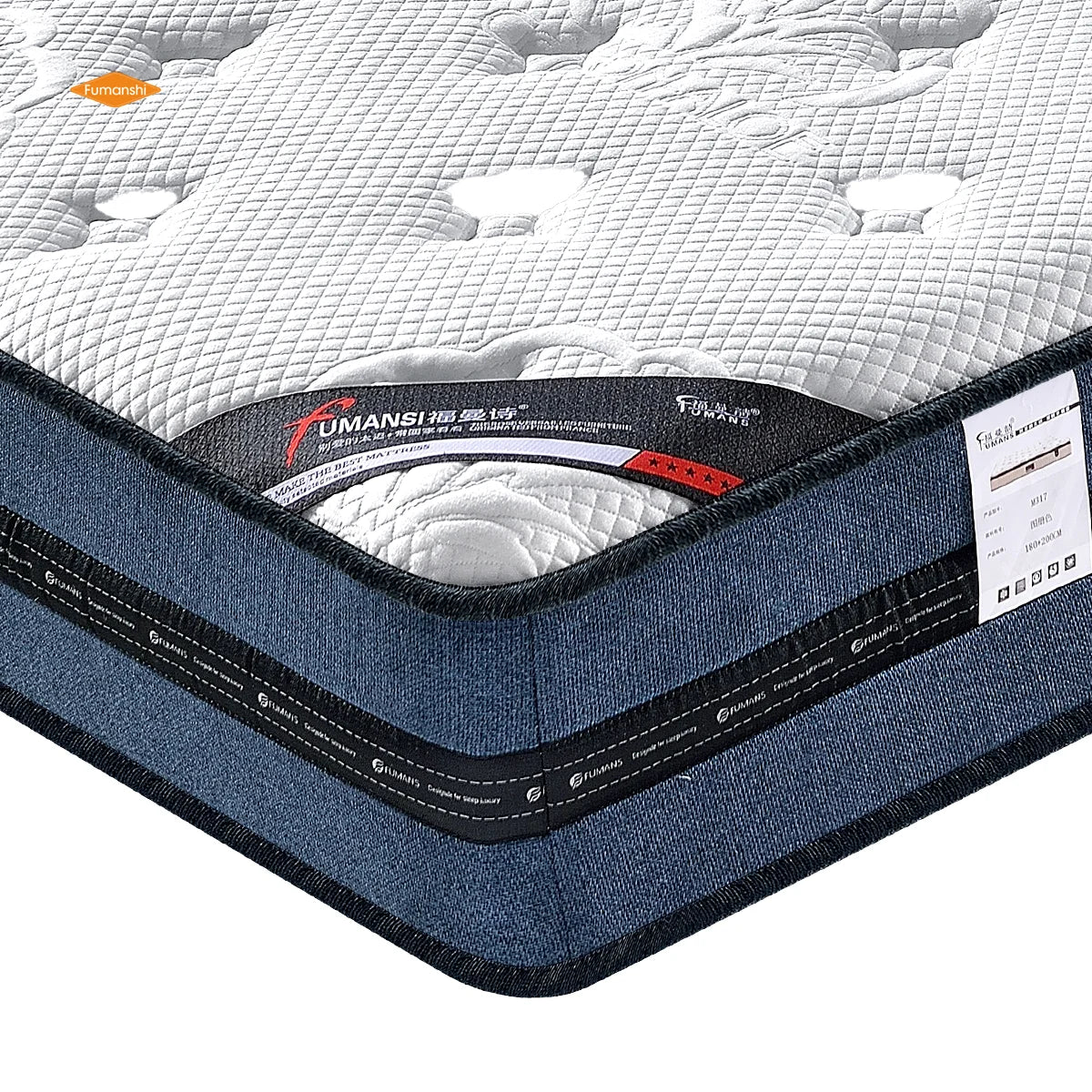 Promotional Hot Sale Double King Size Hotel Bed Mattress Pocket Spring Memory Foam Mattress With High Quality