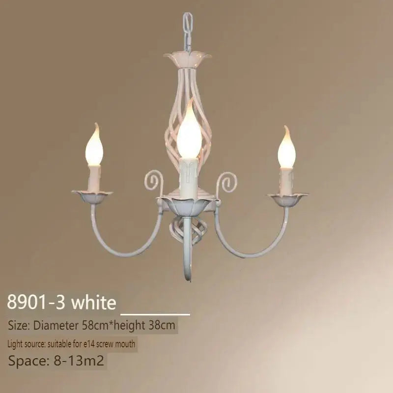 American Simple Living Room Light Modern Dining Room Bedroom Chandelier Black Iron Nordic Style Room Decoration Lighting Chandel