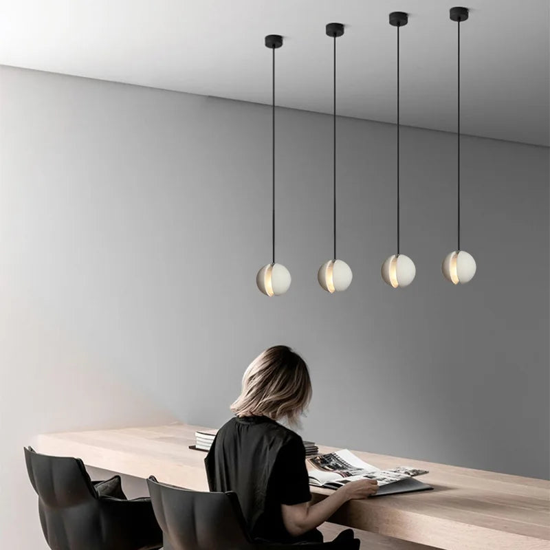 Chandelier Modern Chandelier Modern LED Concrete Ball Pendant Light Minimalist Mini Globe Cement Chandelier Home Decor