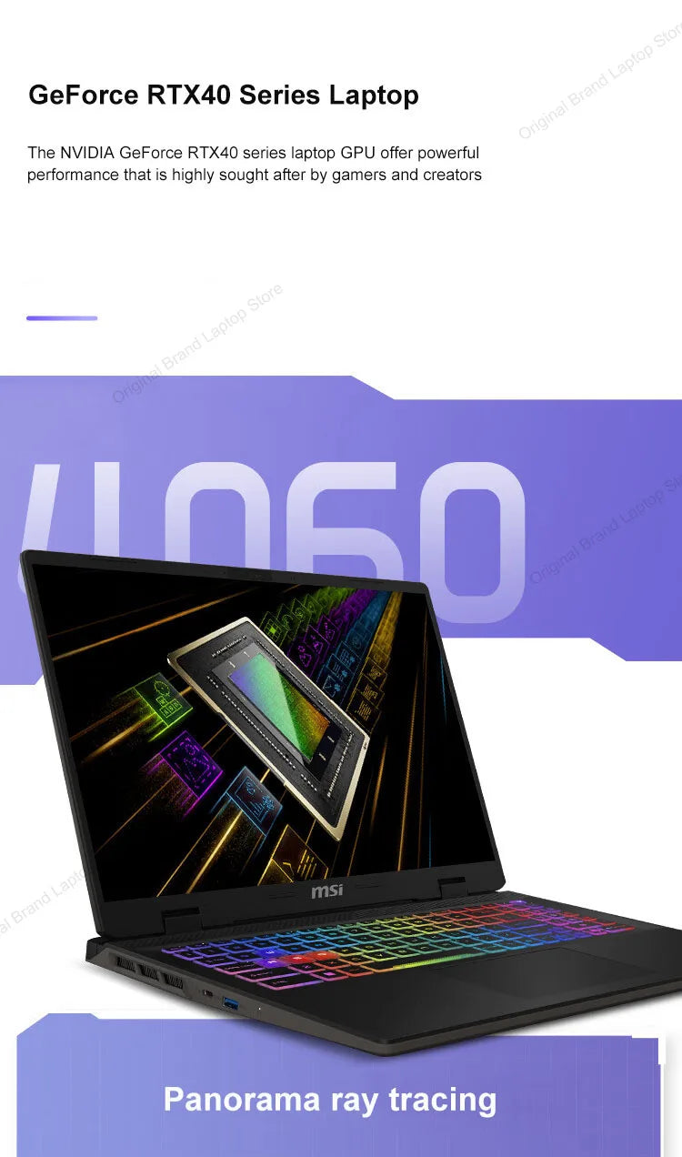 2024 MSI Sword 16 HX Laptop 16 Inch 2.5K QHD 240Hz IPS Screen Notebook i7-14700HX 16GB 1TB SSD RTX4060 Gaming Netbook Computer