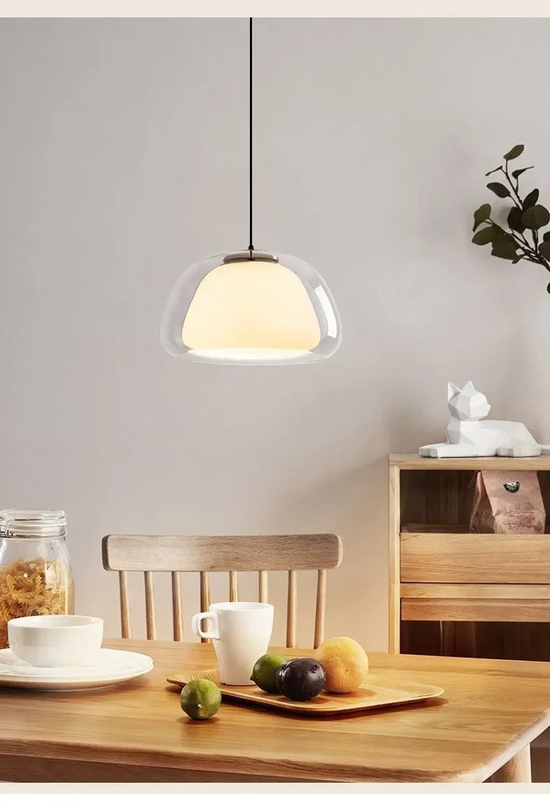 Lustre Glass Hanging Lamps Modern Luxury Home Decor Pendant Light Bedroom Living Room Kitchen Dining Table Cafe Suspend Fixture