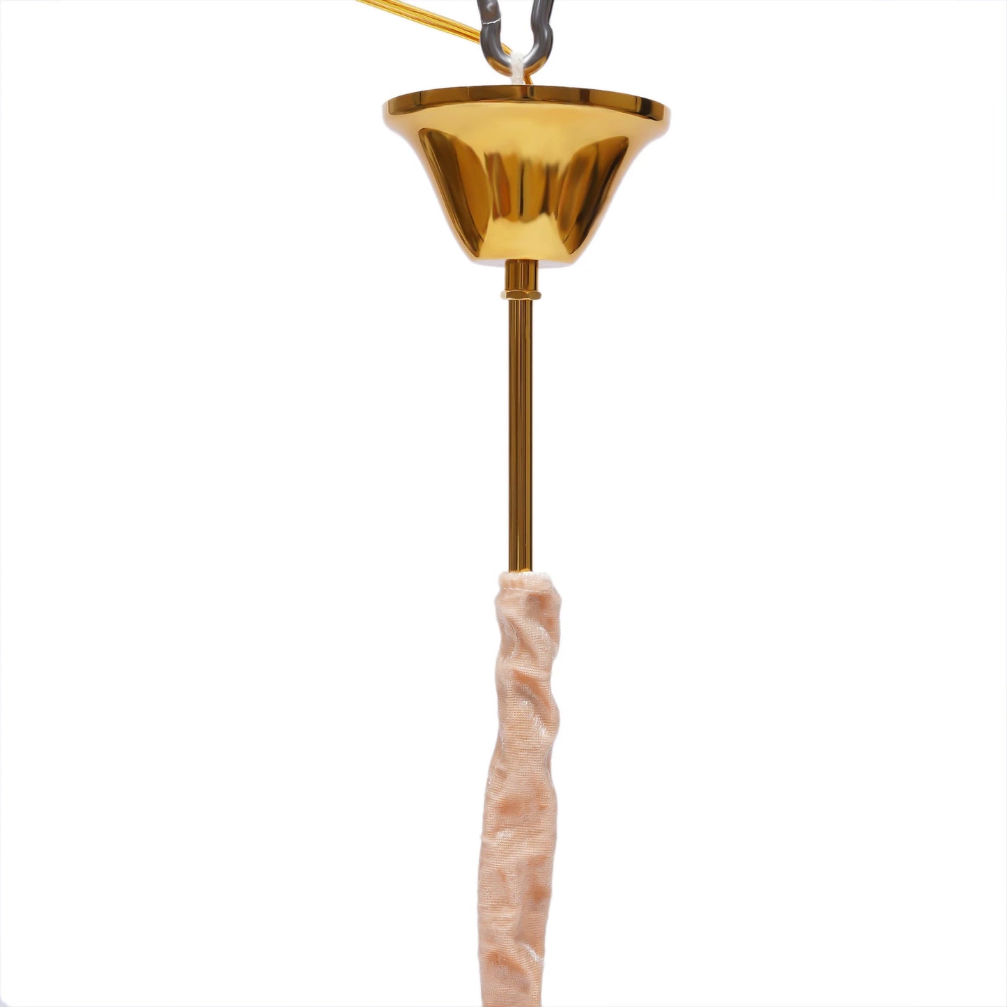 Gold Elegant Crystal Chandelier Modern Ceiling Light Pendant Fixture Lighting Lamp Metal+Glass for Living Room, Dining Room