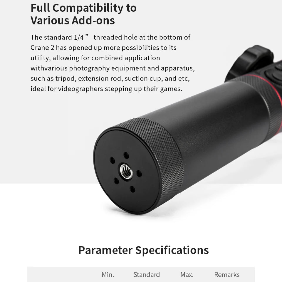 ZHIYUN Crane 2 3-Axis Camera Stabilizer DSLR Camera Stabilizer for Canon Follow Focus Gimbal for Zhiyun Smooth 4 Gimbal