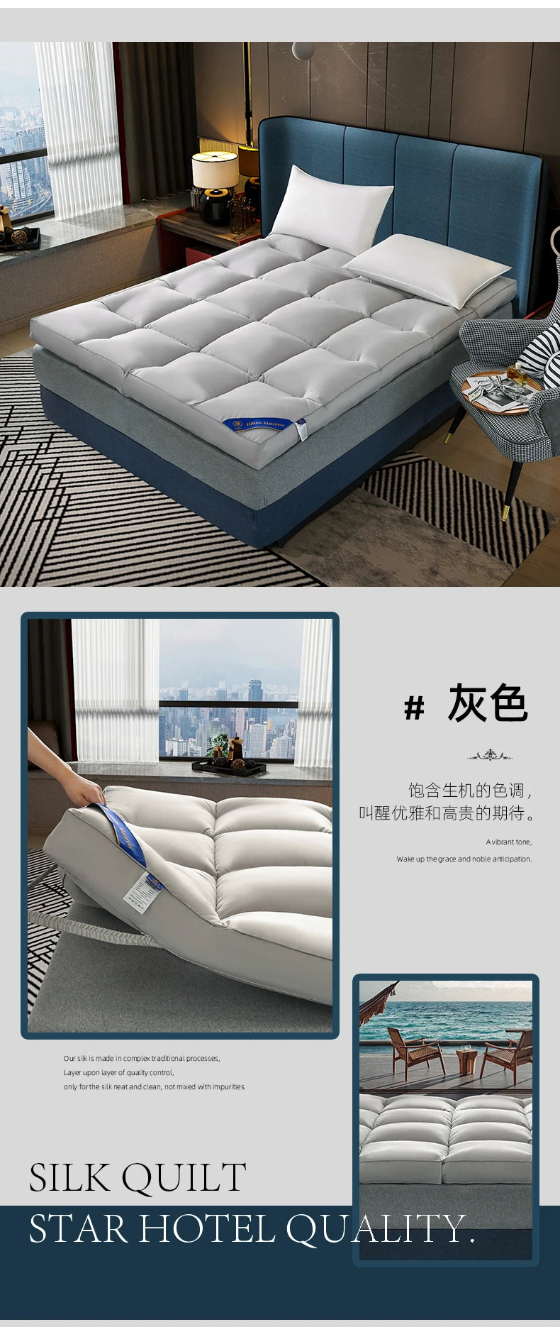 Hotel mattress pads home five-star quality soft mattresses thickened cotton wool mattress pads student dormitory mats