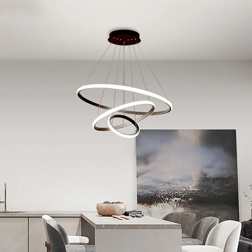 Modern Ceiling Chandelier Lighting Adjustable LED Pendant Chandelier High Brightness Ceiling Lamp for Living Room Bedroom