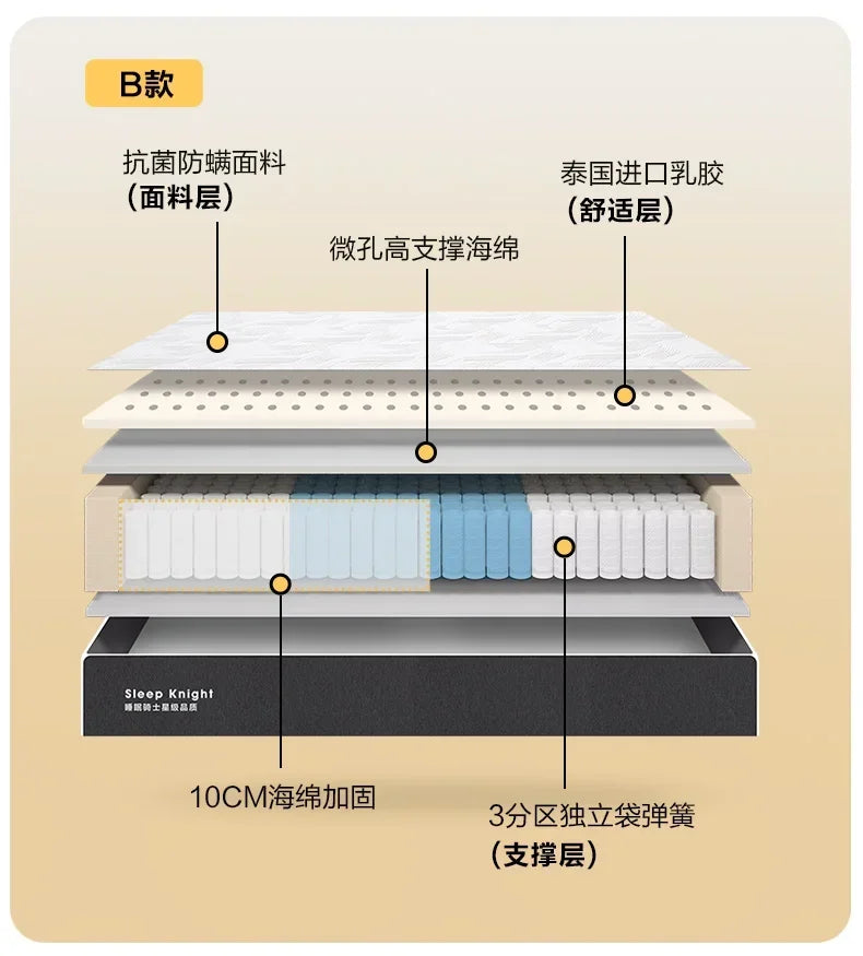 Hotel Firm Queen Mattresses High Quality Thickness King Size Bedroom Spring Mattress Designer Spring Colchon Bedroom Furniture
