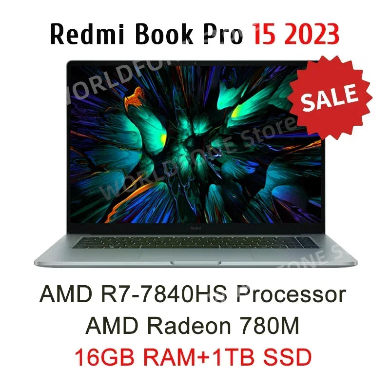 Xiaomi Laptop Redmi Book Pro 15 Ryzen R7-7840HS/R7 6800H 16G RAM 512G/1T 15.6Inch 3.2K 120Hz New Mi Notebook